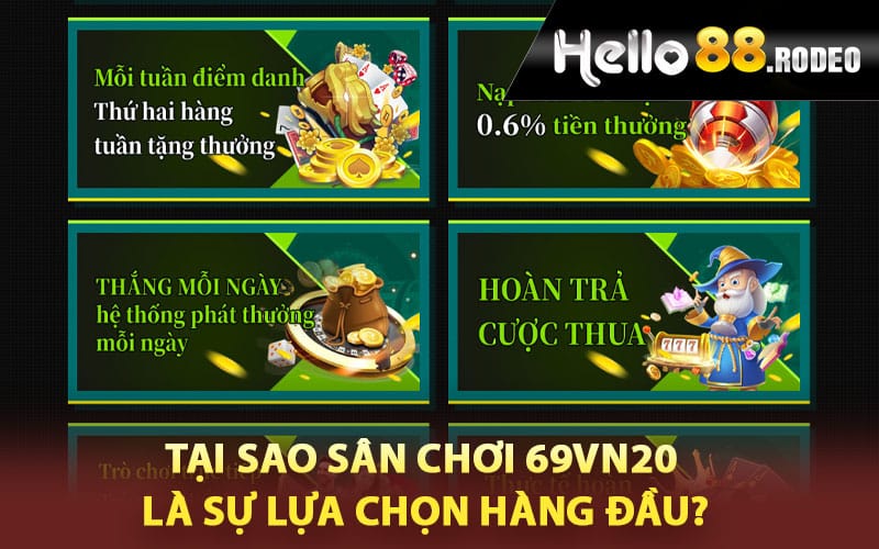 Tại sao sân chơi 69Vn20 là sự lựa chọn hàng đầu?